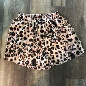 Leopard print shorts